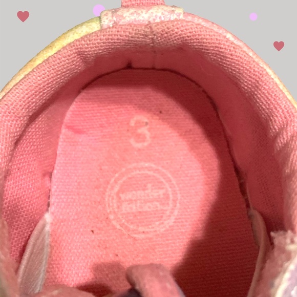 Wonder Nation Girls Size 3 multi color Sparkle sneakers - Picture 7 of 7
